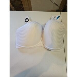 Playtex 42DDD White Padded Style 4707 NWT TruSupport No Underwire Adjustable